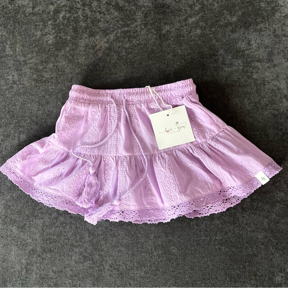 NWT Love & Grow Purple Skort Size 2T